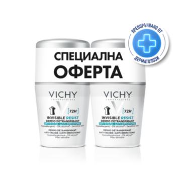 VICHY КОМПЛЕКТ ДЕЗОДОРАНТ РОЛ-ОН ПРОТИВ ПЕТНА И РАЗДРАЗНЕНИЯ 72H 50MЛ X 2