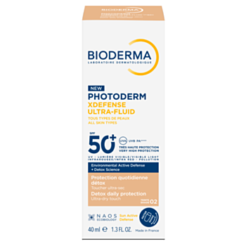 BIODERMA PHOTODERM XDEFENSE УЛТРА ФЛУИД SPF 50+ СВЕТЪЛ 40МЛ