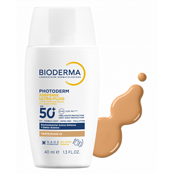 БИОДЕРМА ФОТОДЕРМ XDEFENSE УЛТРА ФЛУИД SPF 50+ ЗЛАТИСТ 40МЛ