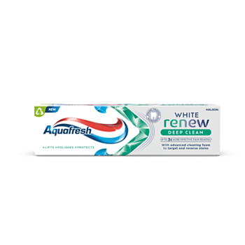 АКВАФРЕШ ПАСТА ЗА ЗЪБИ DEEP CLEAN WHITE RENEW 75МЛ 28110503