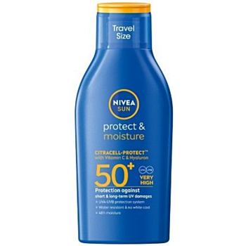 НИВЕА СЪН SPF50+ СЛЪНЦЕЗАЩИТЕН ЛОСИОН PROTECT&MOISTURE МИНИ 100МЛ 80446 В
