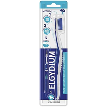 ЕЛГИДИУМ ЧЕТКА ЗА ЗЪБИ 4В1 MEDDIUM