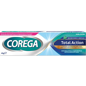 КОРЕГА ФИКСИРАЩ КРЕМ ЗА ПРОТЕЗИ TOTAL ACTION 40ГР