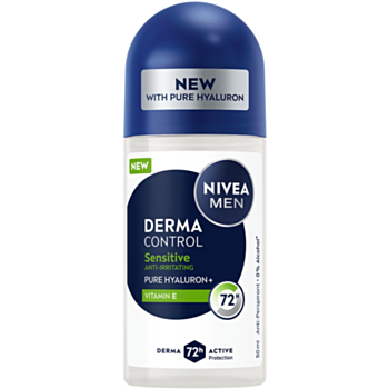 НИВЕА ДЕЗОДОРАНТ РОЛ-ОН МЪЖКИ DERMA CONTROL SENSITIVE 50МЛ 82983
