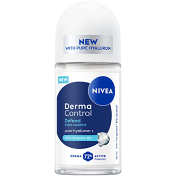 НИВЕА ДЕЗОДОРАНТ РОЛ-ОН ДАМСКИ DERMA CONTROL DEFEND 50МЛ 91768