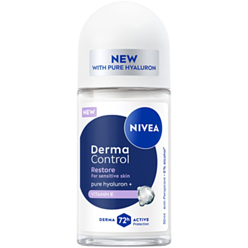 НИВЕА ДЕЗОДОРАНТ РОЛ-ОН ДАМСКИ DERMA CONTROL RESTORE 50МЛ 91794