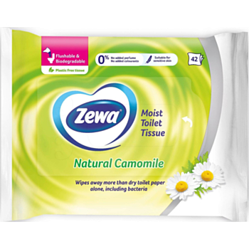 ЗЕВА ВЛАЖНА ТОАЛЕТНА ХАРТИЯ NATURAL CAMOMILE Х 42БР