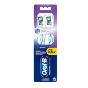 ОРАЛ-Б ЧЕТКА ЗА ЗЪБИ PRO 3DWHITE ADVANCED Х2 БР *