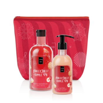 LAVISH CARE КОМПЛЕКТ HOLLY JOLLY APPLE PIE ДУШ ГЕЛ 500МЛ+ЛОСИОН ЗА ТЯЛО 300МЛ