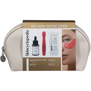 СКИНЦИКЛОПЕДИЯ КОМПЛЕКТ ANTI-AGING ROUTINE EXPERT СЕРУМ+ОКОЛООЧЕН СЕРУМ+ПАЧОВЕ+НЕСЕСЕР