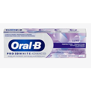 ОРАЛ-Б ПАСТА ЗА ЗЪБИ PRO-3D WHITE LUXE PERFECTION 75МЛ