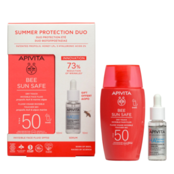 АПИВИТА СЪН КОМПЛЕКТ ЛЕК ФЛУИД SPF50 50МЛ+HA 5 HONEY REPAIR СЕРУМ 10МЛ