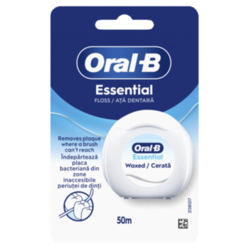 ОРАЛ-Б КОНЕЦ ЗА ЗЪБИ С ВОСЪК ESSENTIAL FLOSS 50М