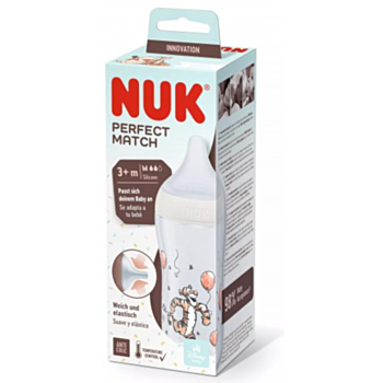 НУК PM ШИШЕ РР TEMPERATURE CONTROL 260МЛ+БИБЕРОН СИЛИКОН 3М+ ДИСНИ ТИГЪР 10216309