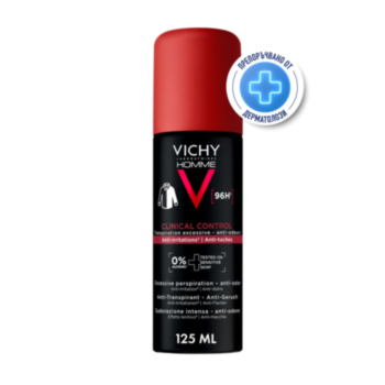 VICHY HOMME CLINICAL CONTROL СПРЕЙ ПРОТИВ ИЗПОТЯВАНЕ 96Ч 125МЛ 957052