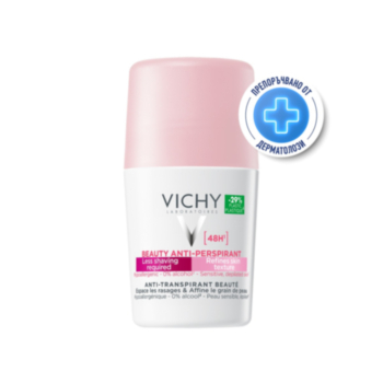 VICHY ДЕЗОДОРАНТ РОЛ-ОН 48Ч BEAUTY РОЗОВ 50МЛ 325657