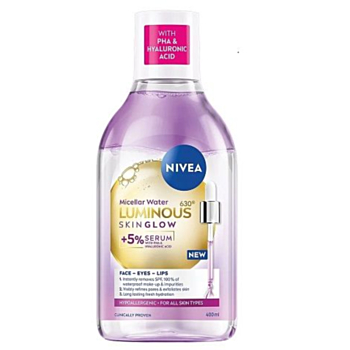 НИВЕА МИЦЕЛАРНА ВОДА СЪС СЕРУМ LUMINOS SKIN GLOW 400МЛ 99403