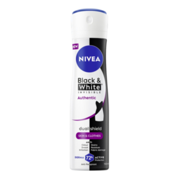 НИВЕА ДЕЗОДОРАНТ СПРЕЙ ДАМСКИ INVISIBLE BLACK AND WHITE AUTHENIK 150МЛ 91809