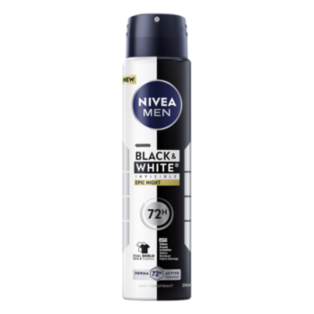 НИВЕА ДЕЗОДОРАНТ СПРЕЙ МЪЖКИ ИНВИЗИБЪЛ BLACK AND WHITE EPIC NIGHT XL 250МЛ 98958