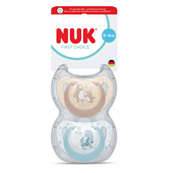НУК ЗАЛЪГАЛКА FIRST CHOICE 0-6М Х2БР МЕЧКА/ВОДНО КОНЧЕ МОМЧЕ 10175378