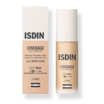 ISDIN COVERAGE ФОН ДЬО ТЕН С ВИСОКО ПОКРИТИЕ 2 BEIGE SPF50+ 30ГР
