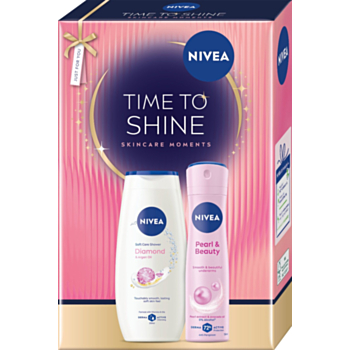 НИВЕА КОМПЛЕКТ TIME TO SHINE ДУШ ГЕЛ 250МЛ+ДЕО СПРЕЙ 150МЛ
