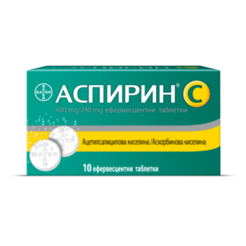 АСПИРИН + ВИТАМИН Ц  БАЙЕР ЕФ. Х 10