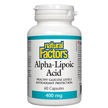Natural Factors Alpha-Lipoic Acid / Алфа-липоева киселина 400 mg x 60 капсули