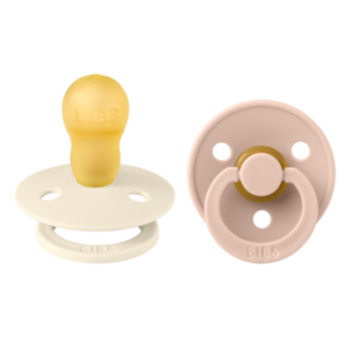 БИБС БИБЕРОНИ COLOUR, IVORY/BLUSH КАУЧУК 0-6М X 2 110256*
