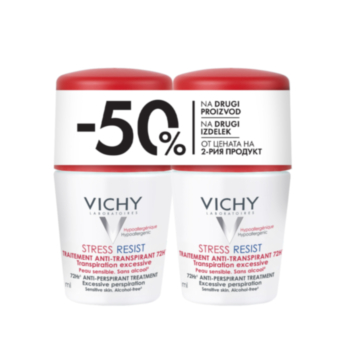 VICHY КОМПЛЕКТ ДЕЗОДОРАНТ РОЛ-ОН 72Ч STRESS RESIST 50МЛ Х2 843399 А 