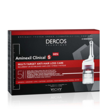 VICHY DERCOS AMINEXIL CLINICAL 5 КОСОПАД ПРИ МЪЖЕ АМПУЛИ 21X6МЛ  2748 B 