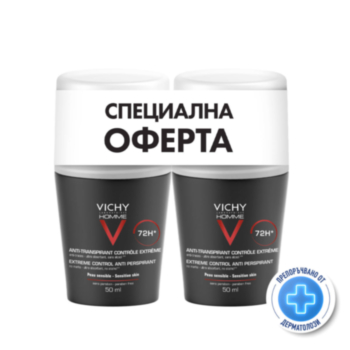 VICHY HOMME КОМПЛЕКТ МЪЖЕ РОЛ-ОН ДЕЗОДОРАНТ 50МЛ Х 2 843238
