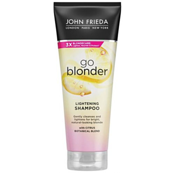 ДЖОН ФРИДА GO BLONDER ИЗСВЕТЛЯВАЩ ШАМПОАН ЗА РУСА КОСА 250МЛ *