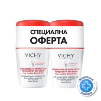 VICHY КОМПЛЕКТ ДЕЗОДОРАНТ РОЛ-ОН 72Ч STRESS RESIST 50МЛ Х2 843399 А 