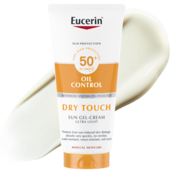 ЮСЕРИН СЪН ОЙЛ КОНТРОЛ ГЕЛ-КРЕМ ЗА ТЯЛО SPF50+ 200МЛ В