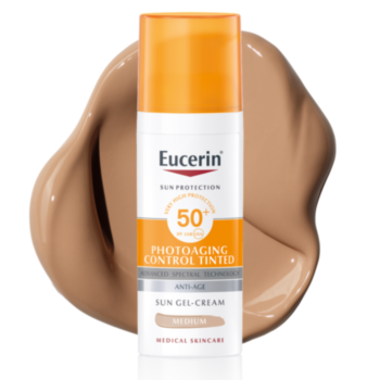 *ЮСЕРИН СЪН ЕЙДЖ КОНТРОЛ КРЕМ ЗА ЛИЦЕ ОЦВЕТЕН МЕДИУМ SPF50+ 50МЛ В