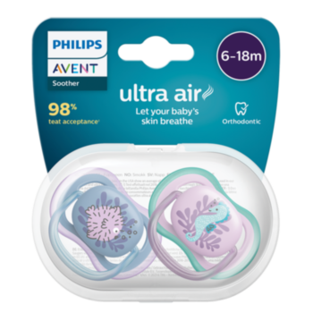 АВЕНТ ЗАЛЪГАЛКИ ОРТОДОНТИЧНИ ULTRA AIR 6-18М Х 2БР ОКЕАН SCF085/61 *