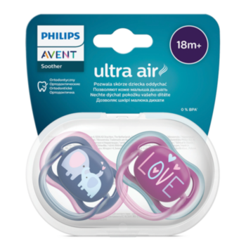 АВЕНТ ЗАЛЪГАЛКИ ОРТОДОНТИЧНИ ULTRA AIR 18M+ X 2БР LOVE SCF349/22 *