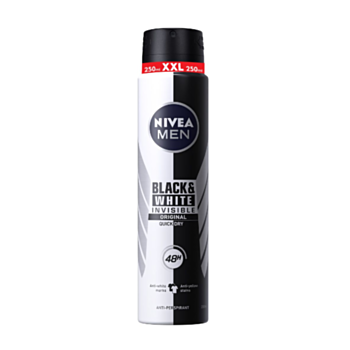 НИВЕА ДЕЗОДОРАНТ СПРЕЙ МЪЖКИ ИНВИЗИБЪЛ BLACK AND WHITE ОРИДЖИНАЛ XL 250МЛ 82243 А