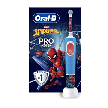 ОРАЛ-Б ЕЛЕКТРИЧЕСКА ЧЕТКА ЗА ЗЪБИ VITALITY PRO ДЕТСКА SPIDERMAN 3+ С АДАПТЕР *