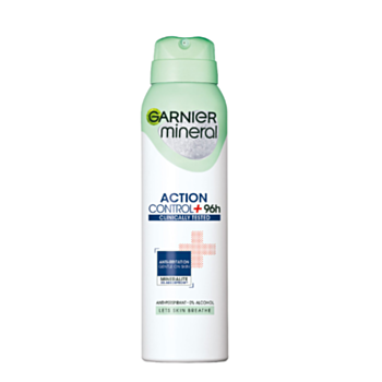 ГАРНИЕ ДЕЗОДОРАНТ СПРЕЙ ДАМСКИ ACTION CONTROL+ CLINICAL 96H 150МЛ