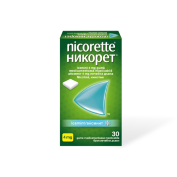 *НИКОРЕТЕ МИНТ 4МГ Х 30