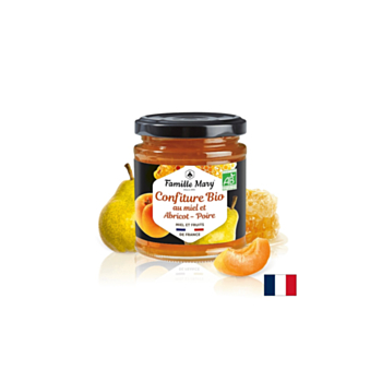 Био конфитюр от кайсии и круши с мед, 220 g