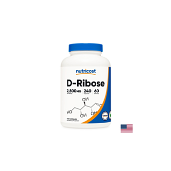 Енергия и издръжливост - Д-Рибоза, 2800 mg/240 капсули D-Ribose Nutricost