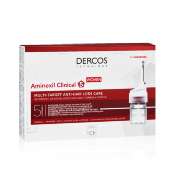 VICHY DERCOS AMINEXIL CLINICAL 5 КОСОПАД ПРИ ЖЕНИ АМПУЛИ 21X6МЛ  2786  B