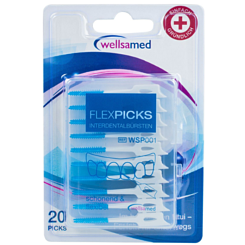 ВЕЛСАМЕД КЛЕЧКИ ЗА ЗЪБИ FLEXPICKS ИНТЕРДЕНТАЛНИ Х 20БР А