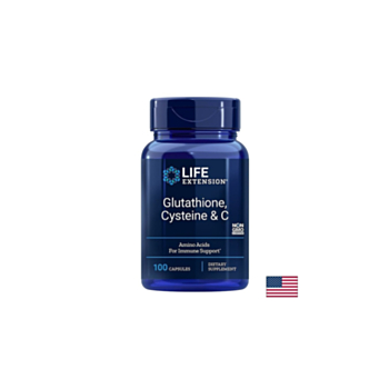 Glutathione, Cysteine & C / Глутатион, Цистеин и витамин С х 100 капсули