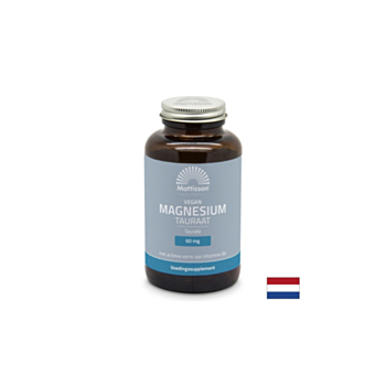 Грижа за мускулите и сърцето - Магнезий (таурат), 120 капсули Mattisson Healthstyle