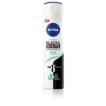 НИВЕА ДЕЗОДОРАНТ СПРЕЙ ДАМСКИ INVISIBLE ON BLACK&WHITE FRESH 150МЛ 88674 В