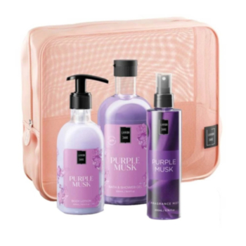 LAVISH CARE КОМПЛЕКТ PURPLE MUSK ЛОСИОН+ДУШ ГЕЛ+МИСТ ЗА ТЯЛО